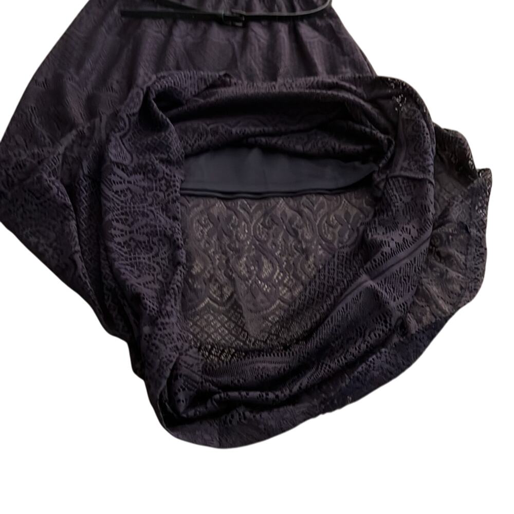 No Comment XL Navy Blue Lace Strapless Maxi Dress Juniors Beach Travel - Picture 8 of 8